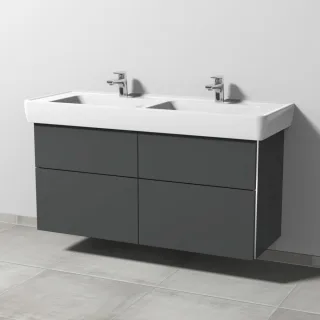 Sanipa 3way Waschtischunterbau zu Laufen Pro A Waschtisch mit 4 Auszügen, Anthrazit-Matt BR76022