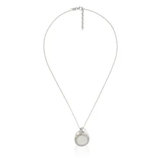 Orphelia Damen-Anhänger Sterling-Silber 925 mit Kette – Weiß ZH-4569