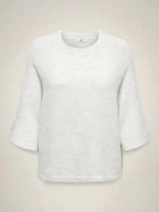 JDY - JDYELANORA 3/4 PULLOVER KNT NOOS Cloud Dancer - Gr. - M