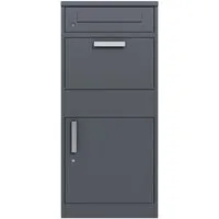 TPFGarden Paketbox SAVE (Stahl verzinkt - Farbe: anthrazit, Praktischer Paketbriefkasten XXL für Briefe und Pakete), Maße (BxTxH): 50,2x38,2x112,0cm