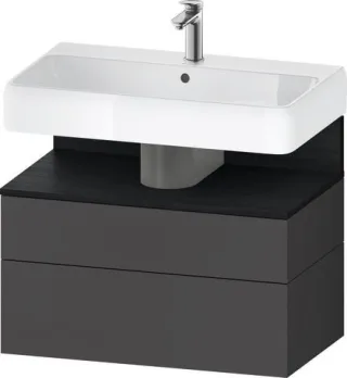 Duravit Qatego Waschtischunterbau wandhängend Graphit Matt 790x470x590 mm - QA4394016490010 QA4394016490010