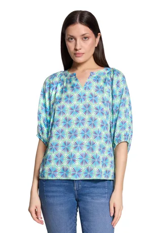 CARTOON - Casual-Bluse green/blue - Gr. - 38