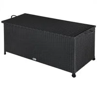 Casaria Auflagenbox, Innenplane, Rollen, Haltegriffe, Gasdruckfedern