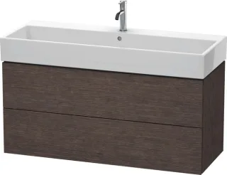 Duravit L-Cube Waschtischunterbau wandhängend Eiche dunkel gebürstet Matt 1184x459x544 mm - LC627907 LC627907272