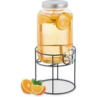 relaxdays Getränkespender mit Ständ, 3,3 Liter