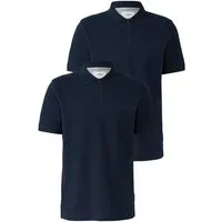 s.Oliver Poloshirt (Packung, 2-tlg) mit Logo Stickerei