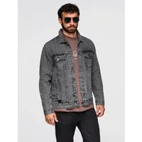 OMBRE Jeansjacke Herren-Jeansjacke mit Waschung