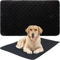 Purlov Hundetoilette Hunde Saugmatte 50x70cm - Hygienisch, Wiederverwendbar, Saugfähig, Starke Saugfähigkeit