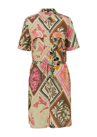 comma - Kleid pink|mehrfarbig - Gr. - 34