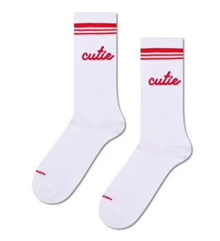 happy socks - Cutie Sneaker Sock Weiß - Gr. - 38