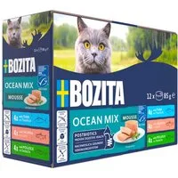 Bozita Mousse Mixed Ocean 12 x 85 g, Nassfutter für: Katze