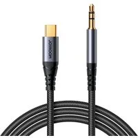 JOYROOM Audiokabel AUX 3,5 mm Miniklinke – USB-C für Telefon 1,2 m schwarz Audio- & Video-Kabel