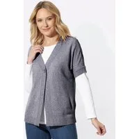 Sieh an! Strickjacke Strickjacke Kurzarm Jersey
