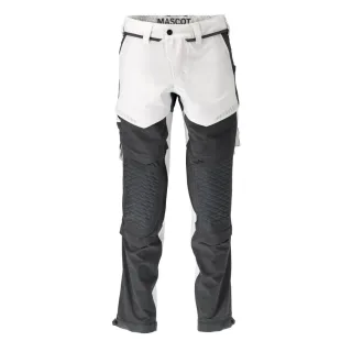 MASCOT Herren Hose mit Knietaschen CUSTOMIZED Weiß / Anthrazitgrau 47 - 22279-605-0689-82C47