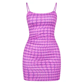 Missy Empire - Minikleid für Damen, mit Trägern (Violett)