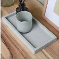 wohnfreuden Dekoschüssel Sandstein Tablett 24 x 12 cm, 30853