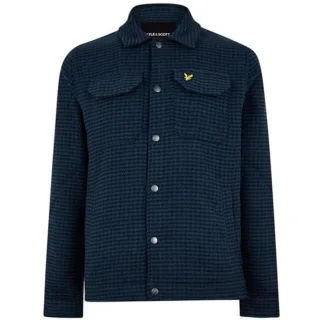 Strukturierte, schlammblaue Jacke von Lyle & Scott