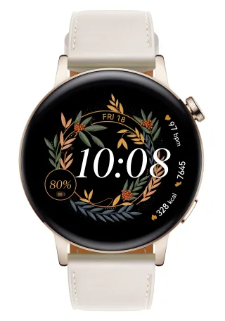 Huawei Watch GT 3 Elegant 42mm Light Gold White Leather | 55027150 |