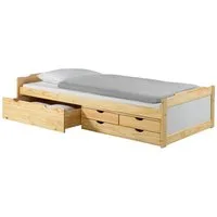 IDIMEX Funktionsbett ANDREA, Bett mit Stauraum Kinderbett Gästebett 4 Schubladen Bett 90x200 cm