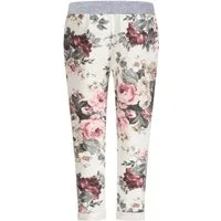 Mississhop Jogginghose Damen Hose Blumen Jogginghose Baumwolle gemustert Gr. S/M 287