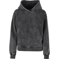 URBAN CLASSICS Rundhalspullover Urban Classics Damen Ladies Stone Washed Hoody (1-tlg)