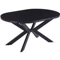 HOME DELUXE Esstisch AVENTI 160-200 x 100 cm, ausziehbar bis 200 cm, Küchentisch mit Metallgestell, Esszimmertisch