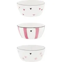 Bastion Collections Snackschale Rose, Keramik, Spülmaschinengeeignet, Weiß, Herz, H: 4cm