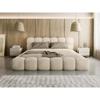 Compleo Polsterbett BUBBLE boucle Designerbett 140/160/180x200 BIZU, Wolkenbett, TOPSELLER Stauraumbett MADE IN EU