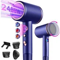 Forrlite Haartrockner 2026 Neues Haartrockner,Föhn Ionen mit Diffusor 2400W AC Motor, 2400 W, 3 Stylingdüsen Professional Ionen Haartrockner Haartrockner, Haartrockner 2400W, Professioneller Haarföhn mit 3 Hitze-Einstellungen