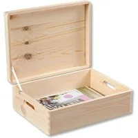 KESPER® Organizer Aufbewahrungskiste, Kiefer, FSC (1 St), mit Klapttdeckel