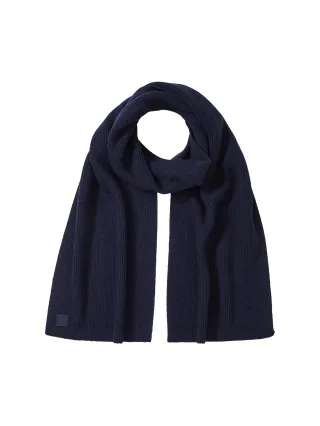 Tom Tailor - Strickschal in Melange Optik knitted navy melange - Gr. - OS