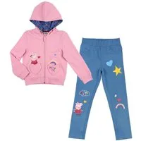 Peppa Pig Shirt & Leggings Peppa Wutz Pig Mädchen Set Sweatjacke und Leggings