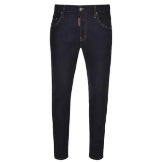 DSquared2 Herren Italienische Adresse Logo Jeans (Marineblau)