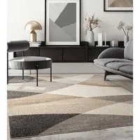 the carpet Teppich Pearl, rechteckig, Höhe: 11 mm, moderner dichter Wohnzimmer Teppich Konturenschnitt