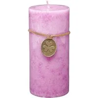 B&S Stumpenkerze Trendkerze rosa durchgefärbt 13 x Ø 6 cm
