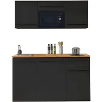 BASIC by Balculina Pantryküche Jazz Singleküche, Breite 160 cm, wahlweise mit E-Geräten und Mikrowelle