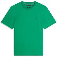 Tommy Hilfiger T-Shirt ESSENTIAL REGULAR FIT SOLID mit Stickerei unifarben, casual, Baumwolle, Rundhals