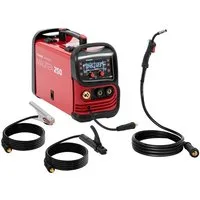 Stamos Welding Group Elektroschweißgerät MIG MAG Schweißgerät 180 A Schutzgas WIG Liftarc MMA FLUX E-Hand