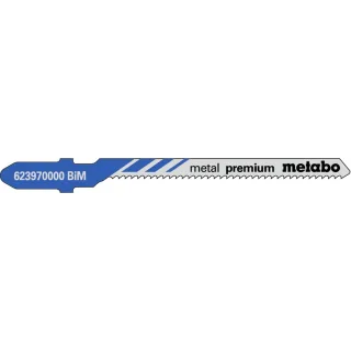 Metabo Stichsägeblätter metal premium 57 / 1,5 mm, BiM - 5 Stück - 623970000