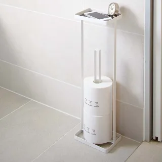Toilettenpapier Aufbewahrung 52cm hoch - mit praktischer Ablage für Handy, Uhr oder Schlüssel - freistehend - für ca. 3 Rollen Toilettenpapier - minim