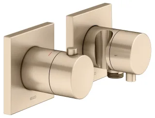 Keuco Thermostat Unterputz Set Edition 11 51153, 2-Wege m.Schlauchan./Br.halt. Bronze gebürstet, 511 51153031222