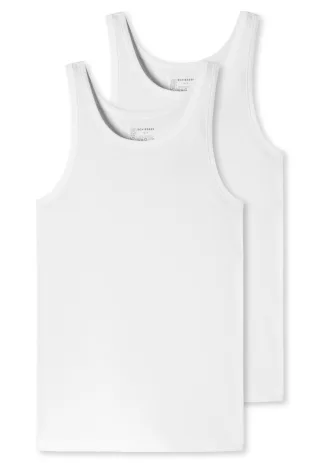 SCHIESSER - 2PACK Unterhemd weiss - Gr. - 8