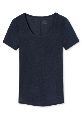 SCHIESSER - Shirt 1/2 Arm nachtblau - Gr. - XL
