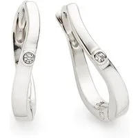 Bruno Banani Paar Creolen Schmuck Geschenk Silber 925 Ohrschmuck Ohrringe, mit Zirkonia (synth)
