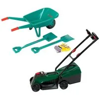 Theo Klein Kinder-Gartenset 3053(2780+2796) Bosch 2er Set Schubkarrenset 4-teilig + Rotak