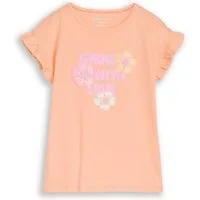 TOM TAILOR T-Shirt T-Shirt T-Shirt mit Tüll-Detail