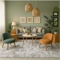 Pergamon Fellteppich Luxus Super Soft Fellteppich Aspen Meliert, Rechteckig, Höhe: 50 mm