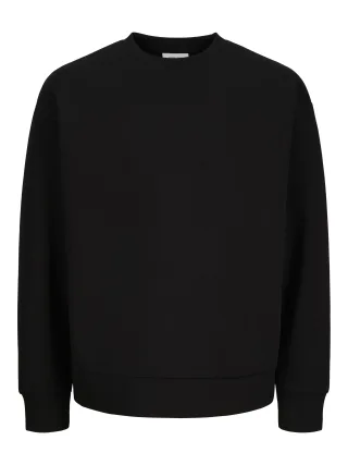 JACK&JONES - JJEBARRON SWEAT CREW NECK NOOS Black - Gr. - L