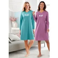 Witt Sleepshirt Sleepshirts Langarm (2-tlg)