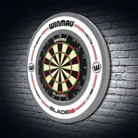 Winmau Dart-Wandschutz Surround Pro-Line white 4449, Dartscheibe Dart Scheibe Darts